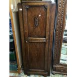 VINTAGE ENGLISH OAK SINGLE WARDROBE, EBBUTS OF CROYDON 175 X 69CM