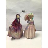 TWO ROYAL DOULTON FIGURINES SWEET ANNE, (HN1496), MISS DEMURE (HN1402)