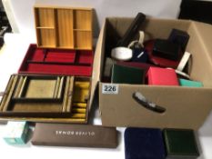EXTENSIVE COLLECTION OF EMPTY JEWELLERY BOXES