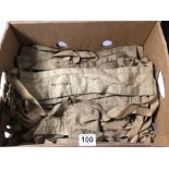 QUANTITY OF (50) BRITISH ARMY BANDOLIERS, AMMUNITION HOLDERS 1960'S/70'S