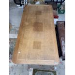 ART DECO TABLE BY INGLESANTS, 153 X 78CM