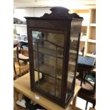 EDWARDIAN INLAID DISPLAY CABINET, 101 X 57CM