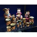QUANTITY OF TOBY JUGS INCLUDES ARTHUR WOOD, MELBA WARE AND MORE