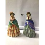 TWO ROYAL DOULTON FIGURINES VICTORIAN LADY (HN1345) AND VICTORIAN LADY (HN1549)