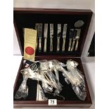 CANTEEN OF SILVER-PLATED CUTLERY BY COOPER LUDLAM SHEFFIELD