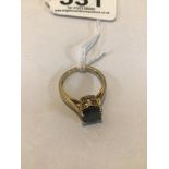 HALLMARKED 9CT GOLD LADIES DRESS RING, 3.5G