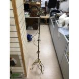 METAL STANDARD LAMP ON TRIPOD LEGS, 160CM