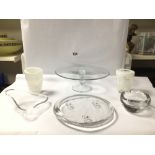 MIXED GLASS ITEMS, WEDGWOOD AND MORE