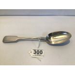 VICTORIAN IRISH HALLMARKED SILVER TABLESPOON JOHN SMYTH & SONS 1875, 22.5CM, 70G