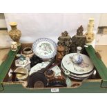 MIXED ORIENTAL ITEMS, CHINESE PORCELAIN QING DYNASTY, AND MORE