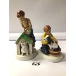 TWO ROYAL DOULTON FIGURINES, AS GOOD AS NEW, (HN2971) AND PLEASE KEEP STILL (HN2967)