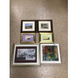 MIXED PICTURES AND PRINTS, FRANCOISE CUMMINGS (PARROTS PARADISE) D.AGER PRINTS (BRIGHTON), AND MORE