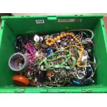 LARGE QUANTITY OF COSTUME JEWELLERY SOME VINTAGE
