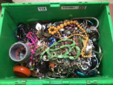 LARGE QUANTITY OF COSTUME JEWELLERY SOME VINTAGE