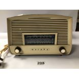 RETRO BAKELITE MURPHY RADIO (222248). BEING 27CM X 17CM X 19CM 7048 20-40