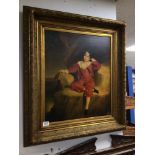 THOMAS LAWRENCE (THE RED BOY) PRINT IN AN ORNATE GILDED FRAME, 85 X 75CM