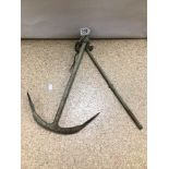 A METAL ANCHOR, 50CM