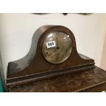 OAK CASED WELLINGTON MANTLE CLOCK