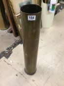 LARGE ANTIQUE 1894 AUSTRO-HUNGARIAN NAVAL CANON SHELL 5'5 CALIBRE (140MM) BY BENDORF