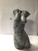 A LITTLE FEMALE TORSO MADE IN CERAMIC, 41CM