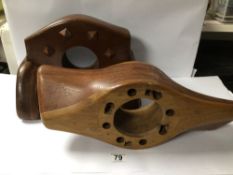 TWO VINTAGE WOODEN PROPELLERS (L756) LYNX IVABC AND STAR