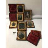 QUANTITY OF EARLY AMBROTYPE PHOTOGRAPHS