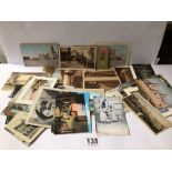 QUANTITY OF VINTAGE POSTCARDS MAINLY EGYPT