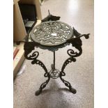 ORNATE BRASS STAND, 57CM