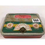 VINTAGE KEILLER SWEET TIN PORTABLE RADIO