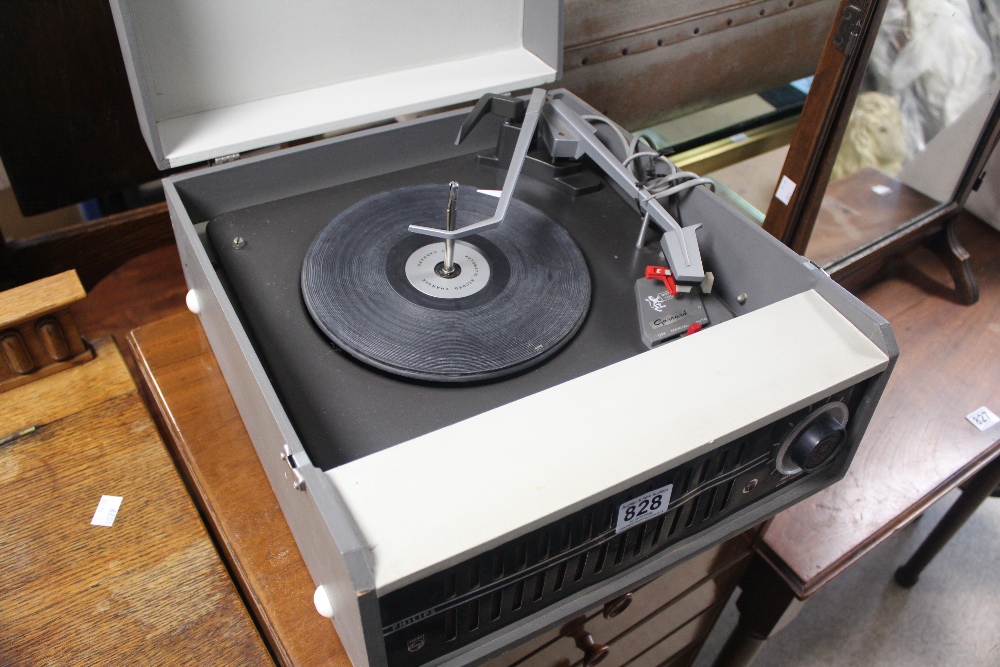 VINTAGE PHILIPS RECORD PLAYER WITH GARRARD DECK - Image 2 of 4