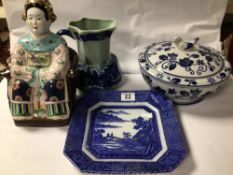 MIXED CERAMICS, VICTORIA WARE JUG AND MORE