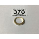 585 GOLD AND DIAMOND RING SIZE P