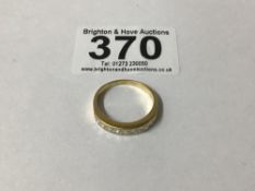 585 GOLD AND DIAMOND RING SIZE P