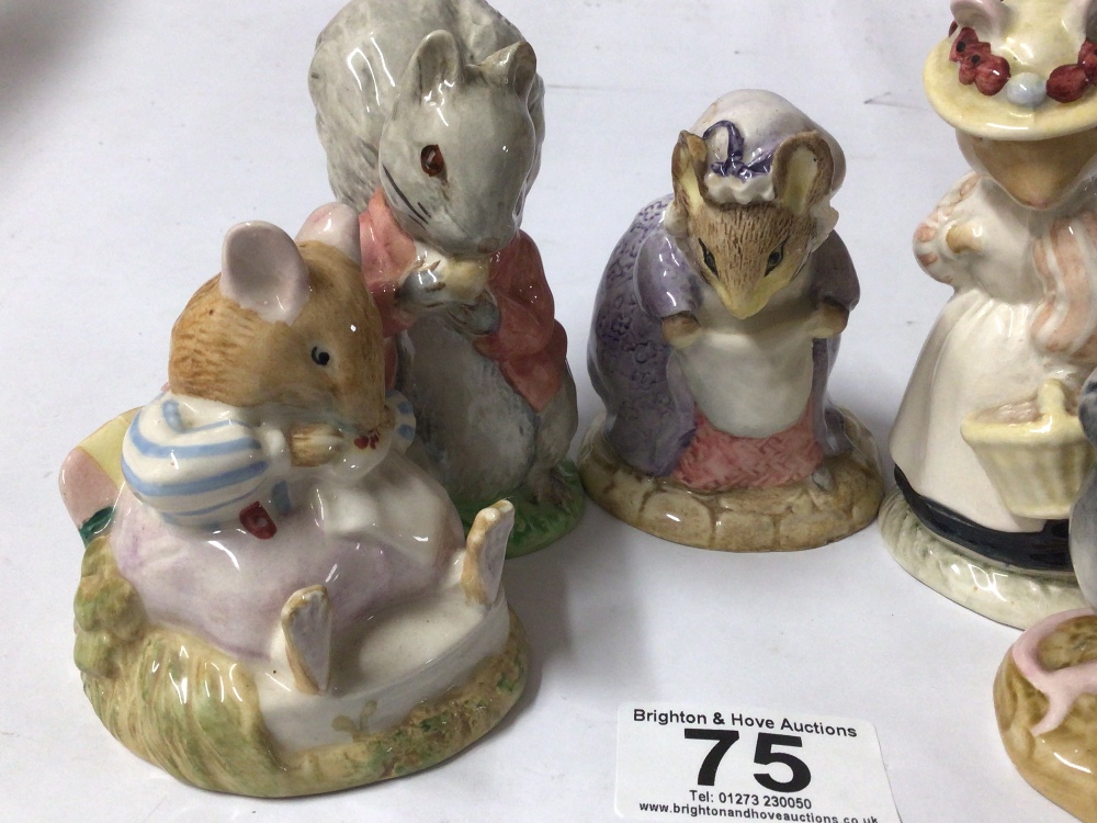 ROYAL DOULTON FIGURINES, MR TOADFLAX, LADY WOODMOUSE, DUSTY DOGWOOD, BESWICK TIMMY TIPTOES, AND - Image 3 of 3