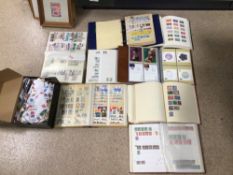 LARGE QUANTITY OF STAMP ALBUMS, STAMPS FROM AROUND THE WORLD