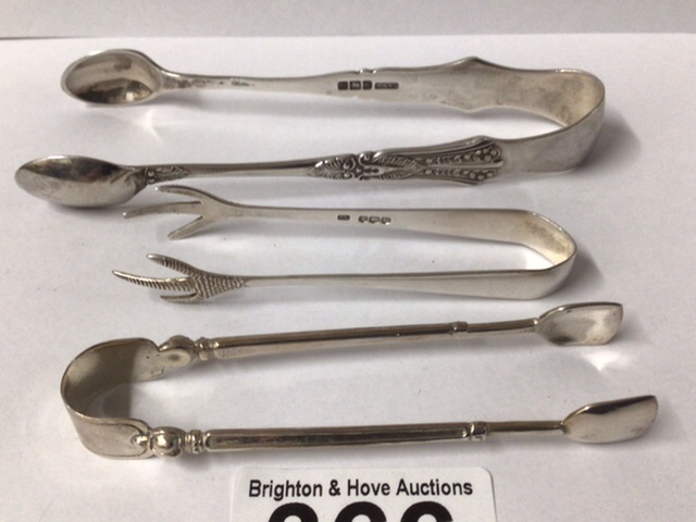 THREE SUGAR TONGS, ONE MARKED 925, TWO HALLMARKED SILVER, VINERS, AND P. ASHBERRY AND SONS, 48 - Image 4 of 4