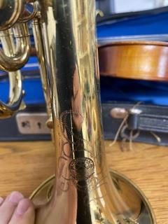 VINTAGE CASED CORNET (SINGHA), WITH MOUTH PIECES. - Image 2 of 3