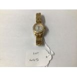 ROLEX STYLE OYSTER PERPETUAL LADIES WATCH IN GOLD