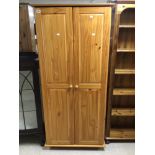 MODERN PINE SINGLE WARDROBE