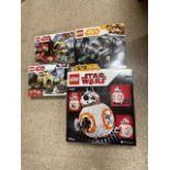 FOUR SEALED AND BOXED LEGO STAR WARS, TWO ‘YODA’S HUT’ (75208) AND ‘MOLOCH’S LANDSPEEDER’ (75210).