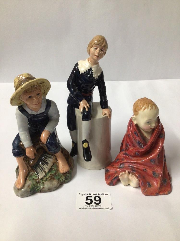 ROYAL DOULTON THREE FIGURINES LITTLE LORD FAUNTLEROY (HN2972) TOM SAWYER (HN2926) AND THIS LITTLE - Image 2 of 4