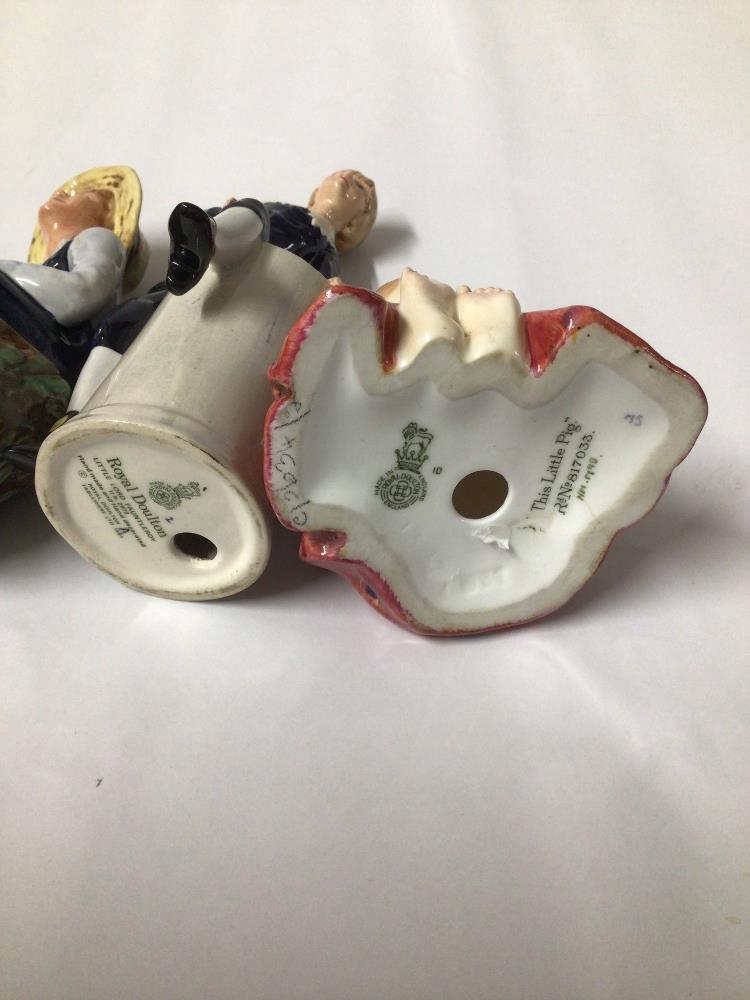 ROYAL DOULTON THREE FIGURINES LITTLE LORD FAUNTLEROY (HN2972) TOM SAWYER (HN2926) AND THIS LITTLE - Image 3 of 4