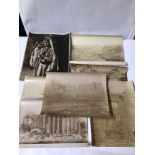 A SMALL VINTAGE COLLECTION OF ALBUMEN PRINTS BY FELIX BONFILS (SOME SIGNED), INCLUDES FIGURES,