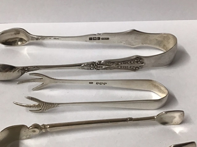 THREE SUGAR TONGS, ONE MARKED 925, TWO HALLMARKED SILVER, VINERS, AND P. ASHBERRY AND SONS, 48 - Image 3 of 4
