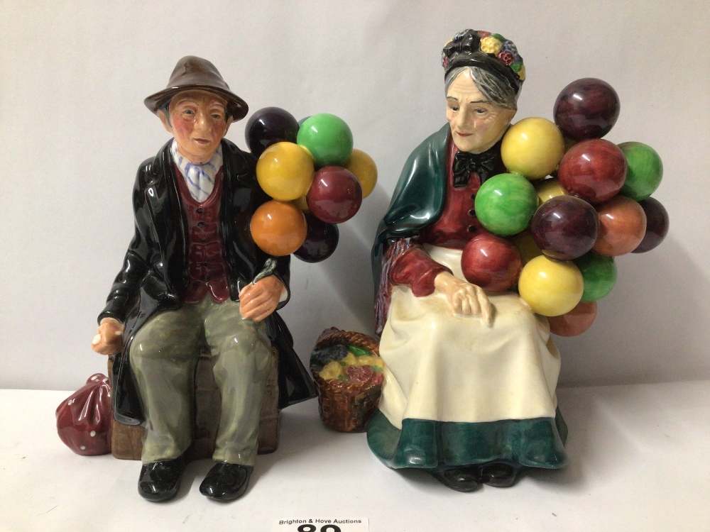 ROYAL DOULTON FIGURINES THE OLD BALLOON SELLER (HN1315) AND THE BALLOON MAN (HN1954) - Image 2 of 4