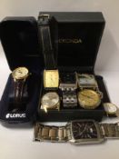 QUANTITY OF WATCHES, POCKET, CLOCK, LORUS, INGERSOL AND MORE