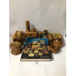 LARGE QUANTITY OF MAUCHLINE WARE, INCLUDES BOOK AND MORE