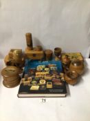 LARGE QUANTITY OF MAUCHLINE WARE, INCLUDES BOOK AND MORE