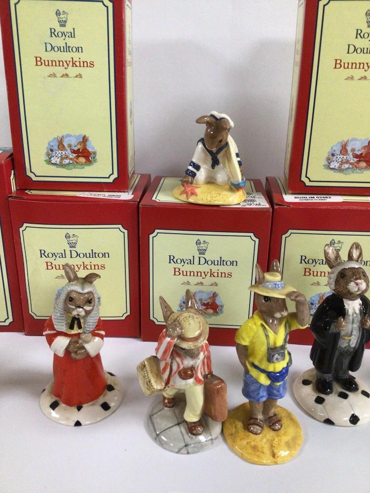 SEVEN ROYAL DOULTON BUNNYKINS, FATHER, SAILOR, TOURIST, AIRMAN, MORRIS DANCER, LAWYER AND JUDGE - Image 3 of 6