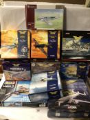 MIXED BOXED CORGI CLASSICS, AVIATION ARCHIVE WITH TWO MODEL KITS, SPECIAL HOBBY AND REVELL.